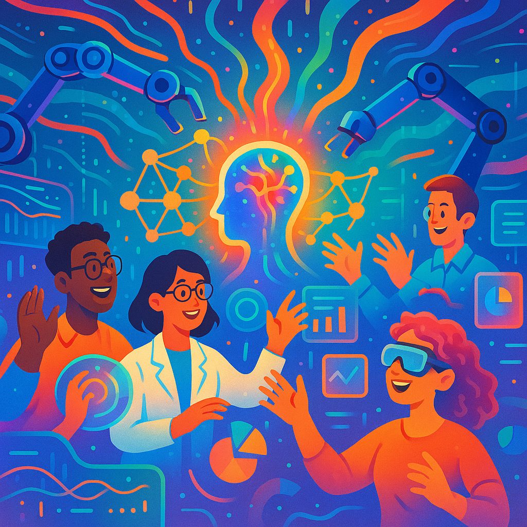 Illustration representing the Imaginable Imaging research team